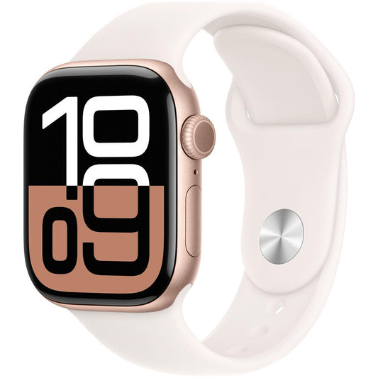 Apple Watch Series 10 GPS 42mm Rose Gold Aluminium Case  S/M - Light Blush