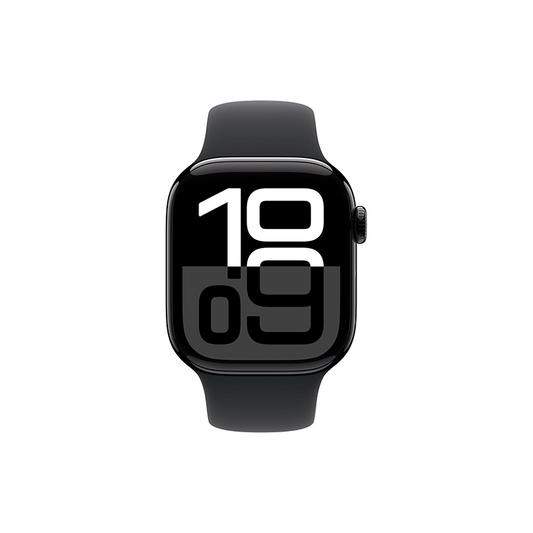 Apple Watch Series 10 GPS 42mm Aluminium Case with Sport Band S/M - Black