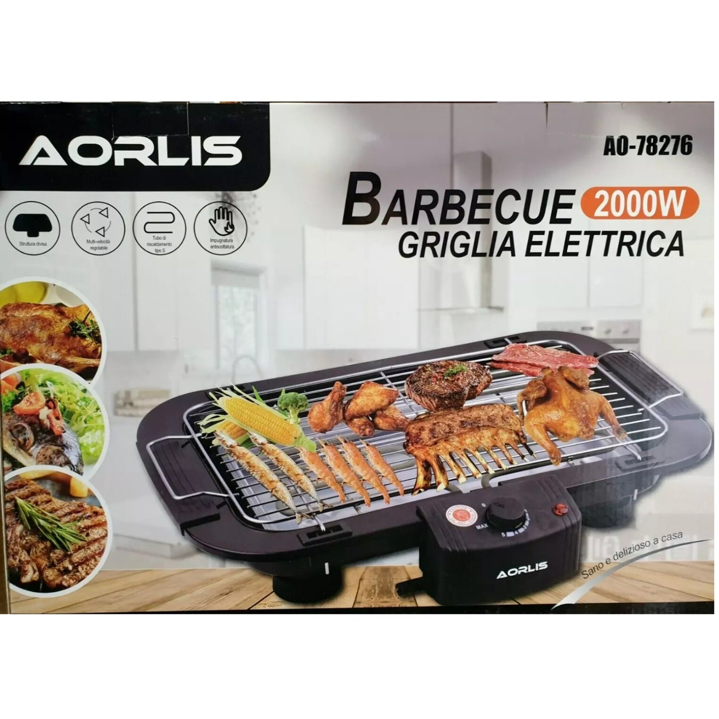 Aorlis Barbecue Griglia Elettrica