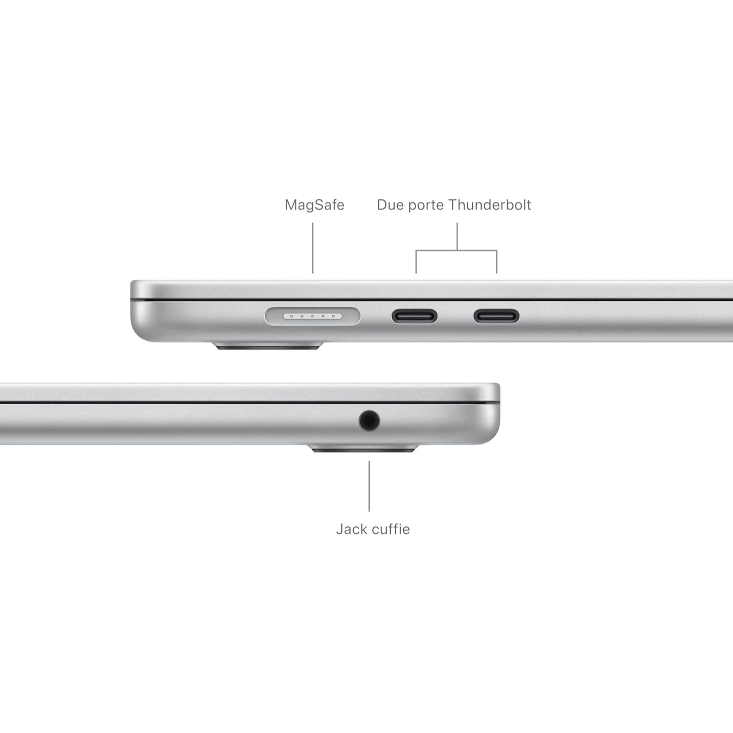 Apple Macbook Air 2024 13 m3 8c/10g 24/512gb silver mc8n4t/a