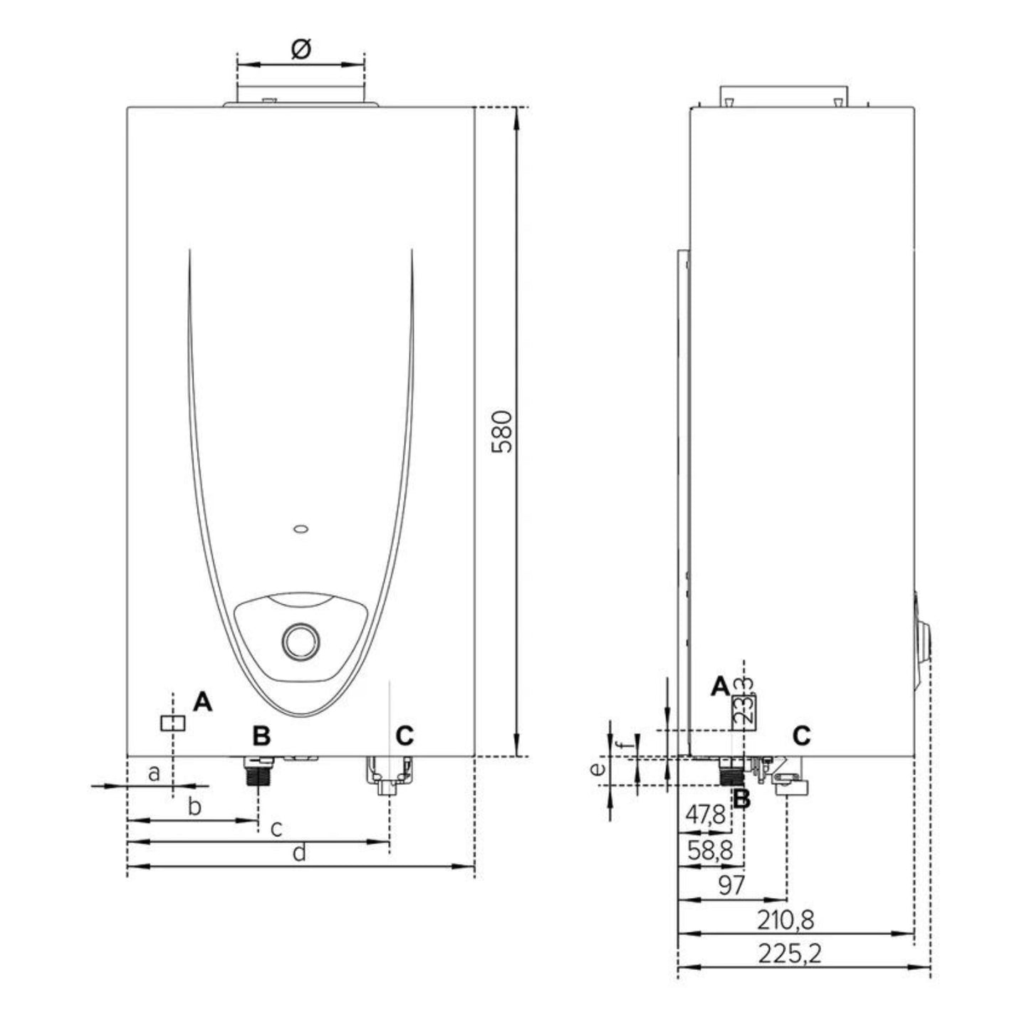 Ariston Scaldacqua A Gas Istantaneo Fast Evo X