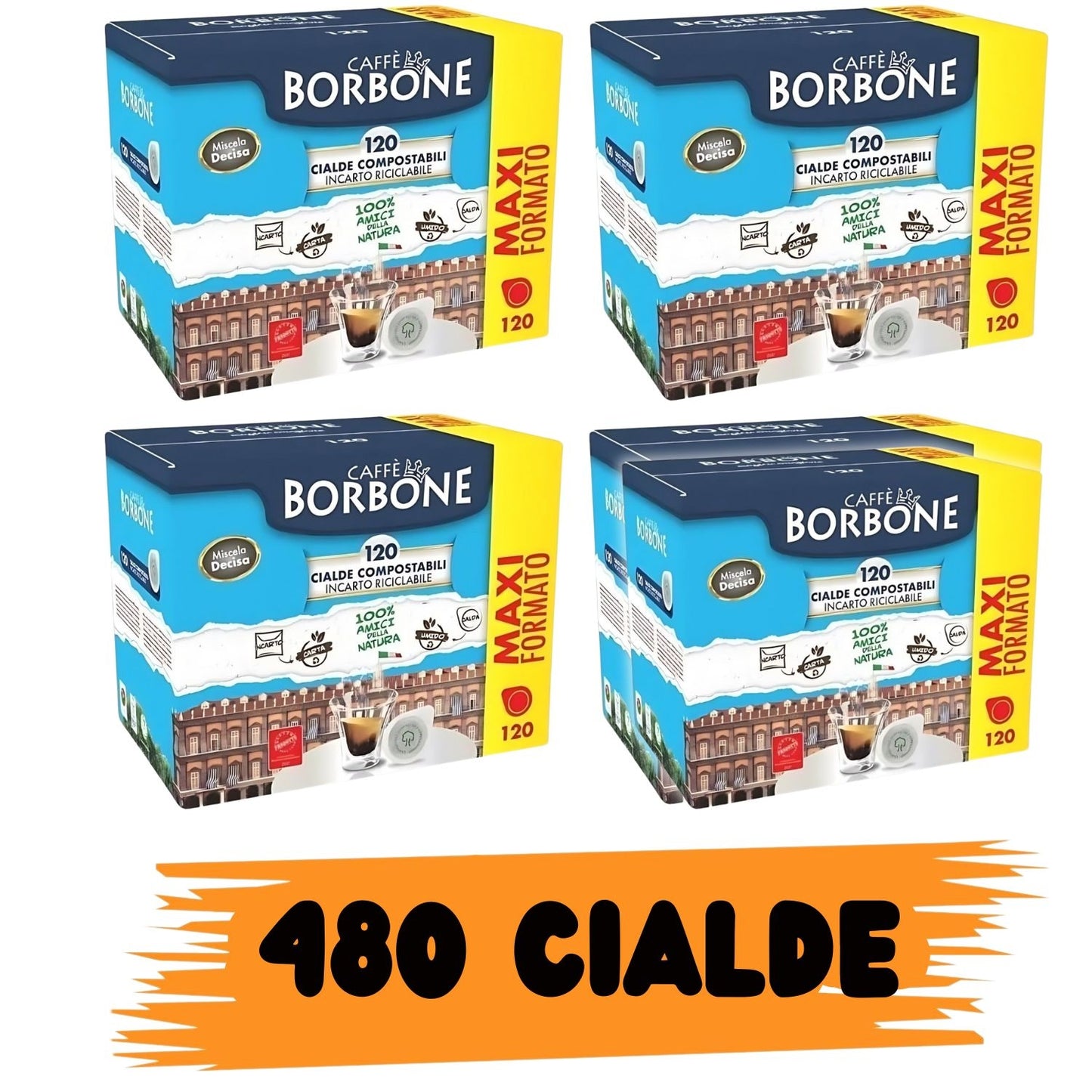 Borbone Box Cialde Miscela Decisa (Nera)