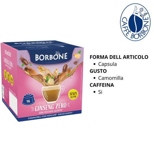 Borbone Capsule Comp.dolce Gusto Ginseng Zero 16pz