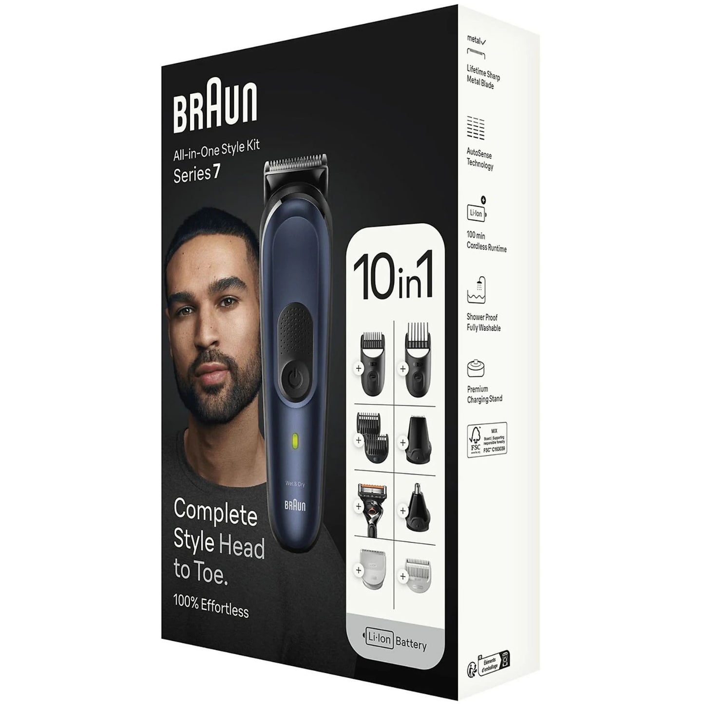 Braun Regolabarba e Capelli Series 7 mgk7421 10 in 1