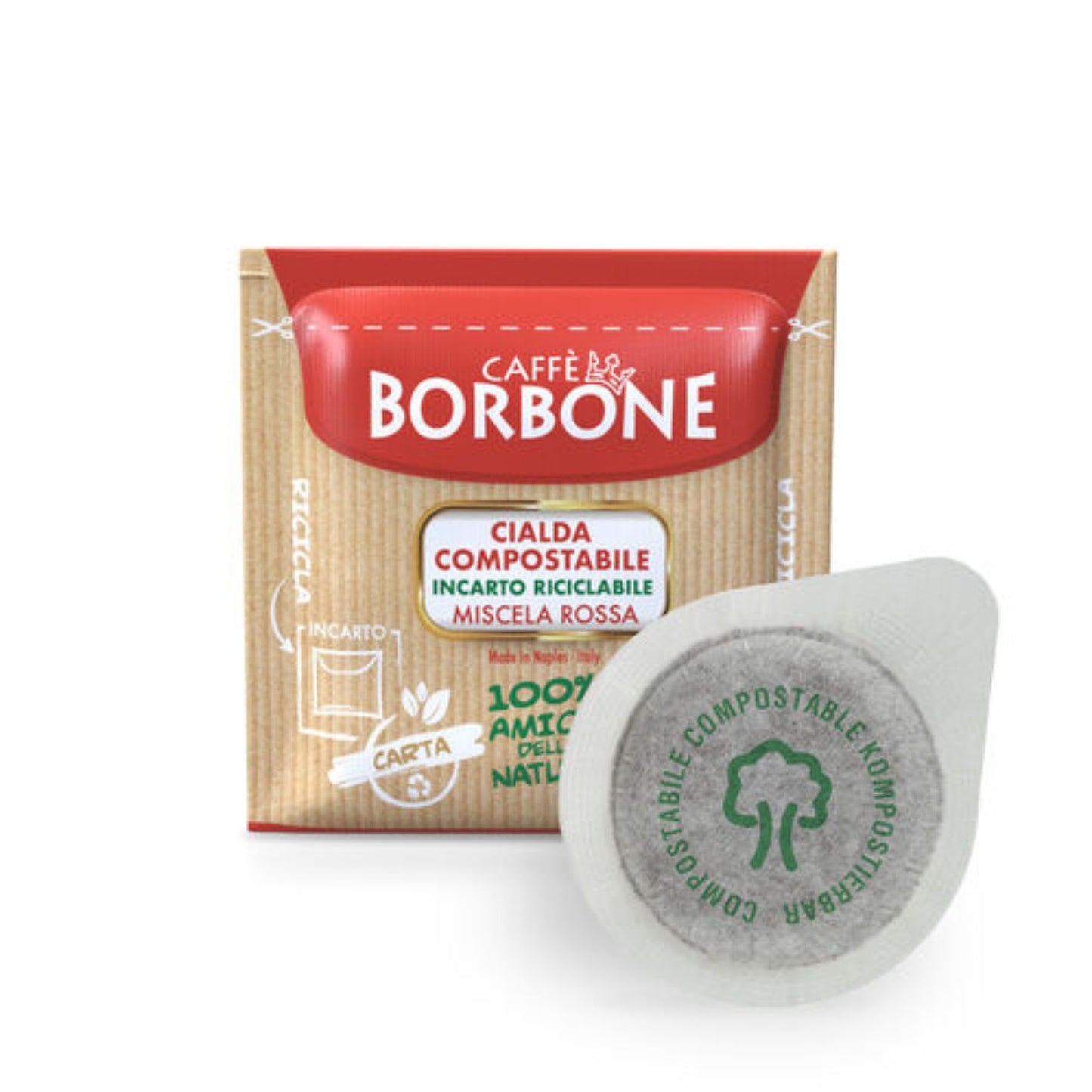 Caffè Borbone Cialda Compostabile, Miscela Rossa 170 Cialde Ese