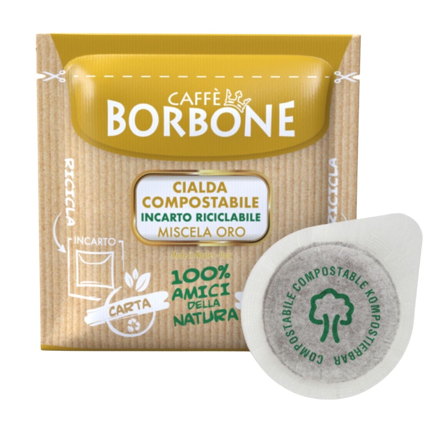 Borbone Box Cialde 44mm Miscela Oro 100PZ