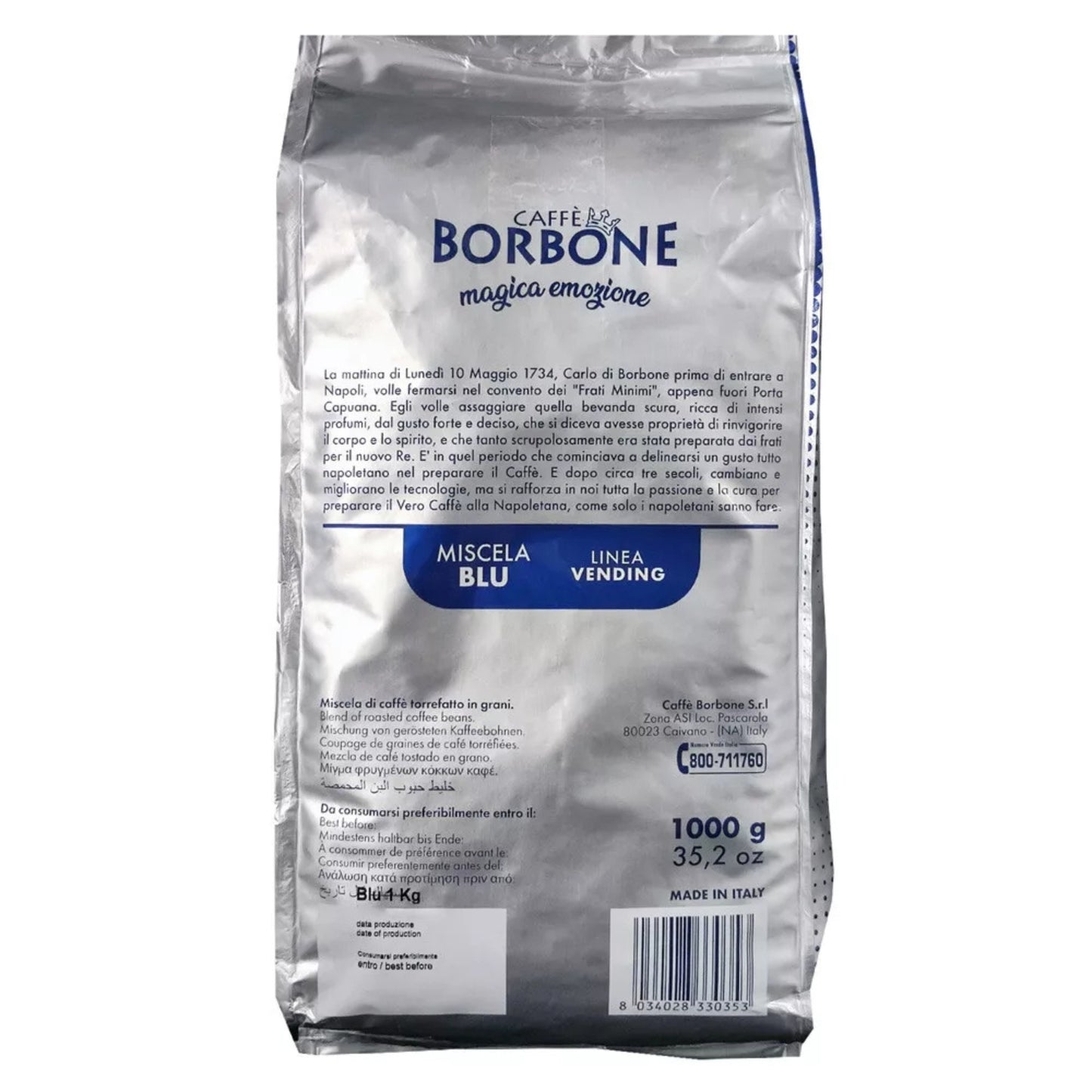 Caffè in Grani Borbone - Miscela Blu - 1Kg