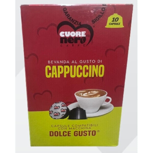 Cuore Nero Capsule Comp. Dolce Gusto Gusto Cappuccino 10pz