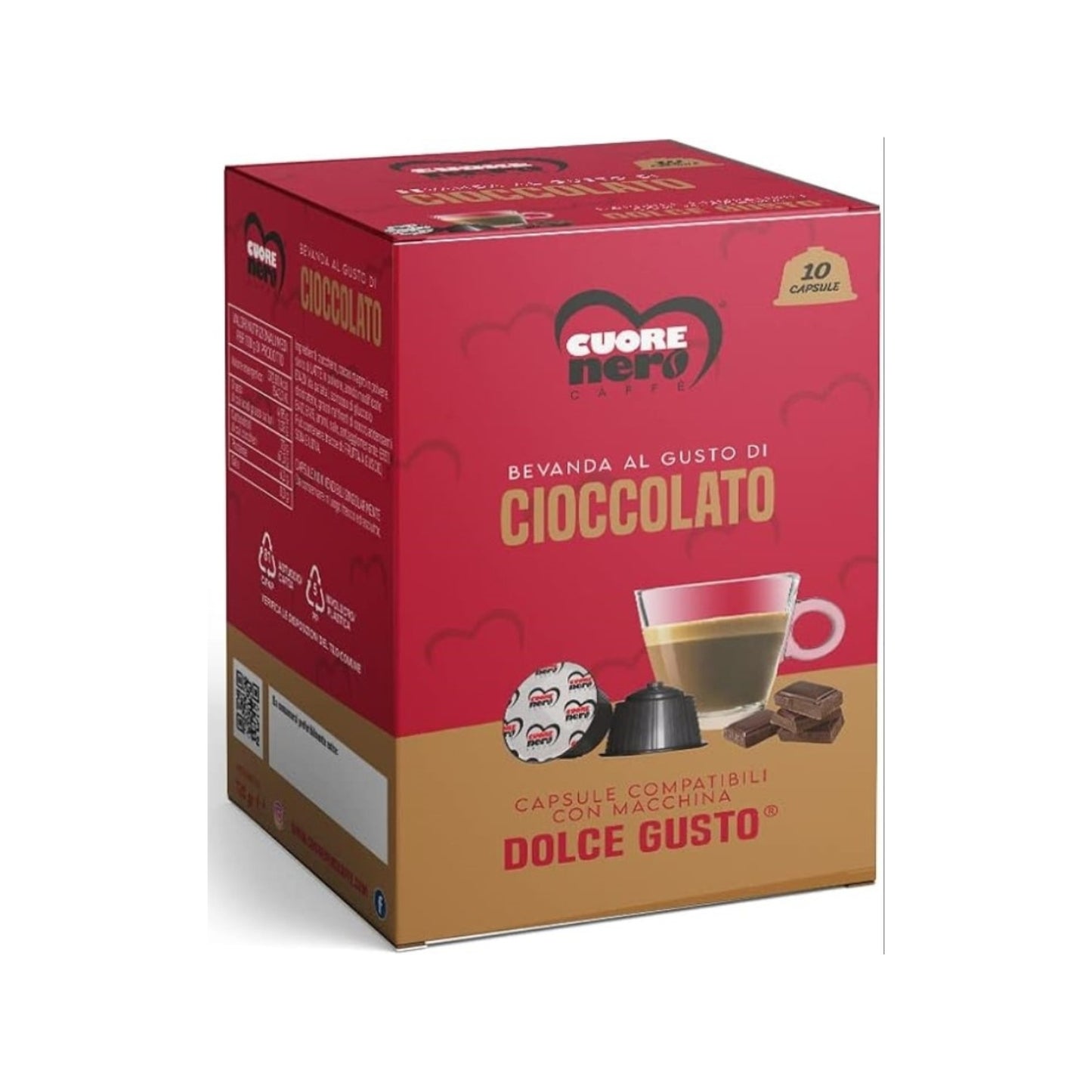 Cuore Nero Capsule Comp. Dolce Gusto Gusto Ciock 10pz