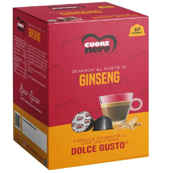 Cuore Nero Capsule Comp. Dolce Gusto Gusto Ginseng 10pz