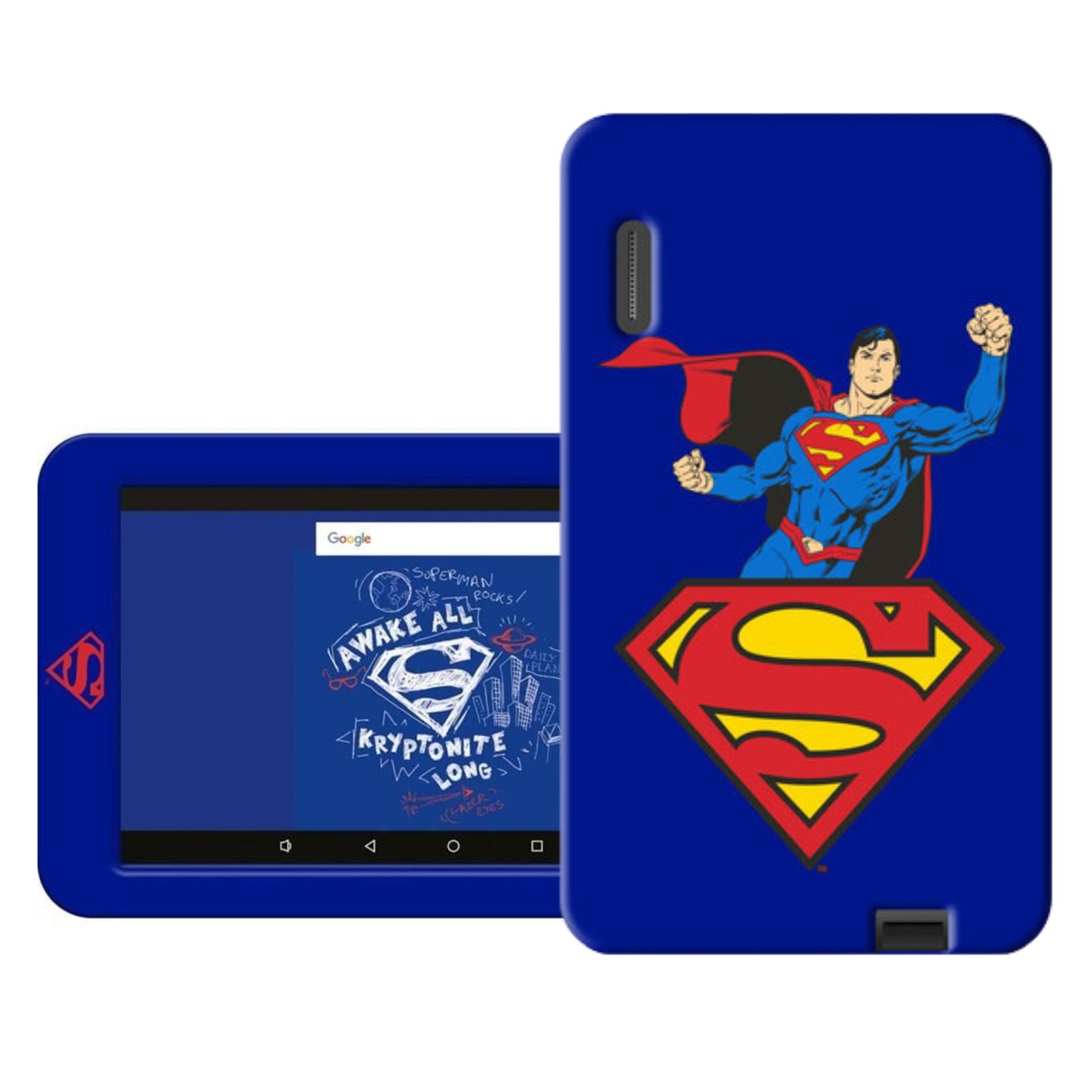 E-star Tablet per Bambini 3 - 6 anni 7 Pollici Wi-Fi 2 GB Ram Android 9 con fotocamera modello Superman