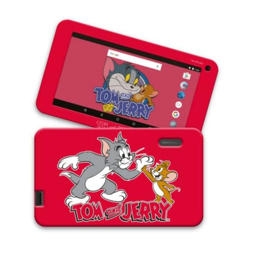 E-star Tablet per Bambini 3 - 6 anni 7 Pollici Wi-Fi 2 GB Ram Android 9 con fotocamera modello Tom and Jerry