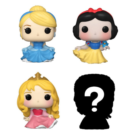 FUNKO BITTY POP DISNEY PRINCESS CINDERELLA, SNOW WHITE, AURORA E UNA MINI FIGURA MISTERIOSA A SORPRESA