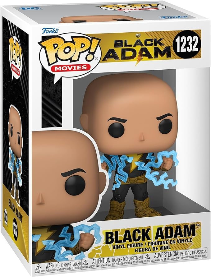 FUNKO POP! MOVIES: DC - BLACK ADAM WITH LIGHTENING CHEST