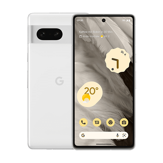 Google Pixel 7 5G Dual Sim 8GB RAM 256GB - Bianco Ghiaccio - Garanzia Inclusa