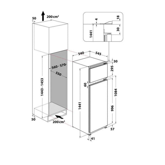 Hotpoint Frigorifero Bdfs 2421 Doppia Porta Class F Statico Inc.