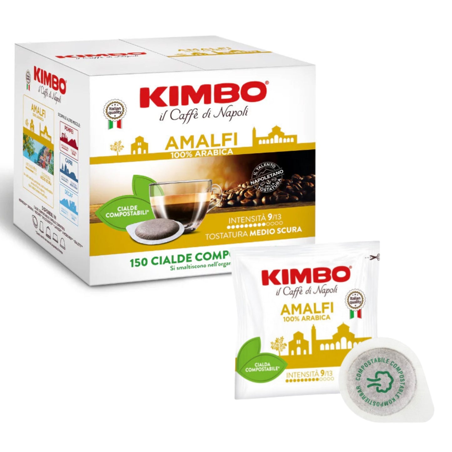 Kimbo Caffè in Cialde 44 MM Amalfi 150PZ