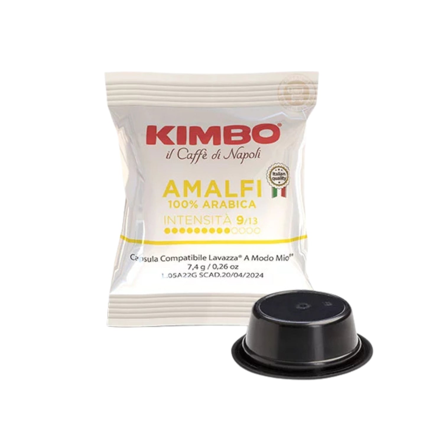 Kimbo Miscela Amalfi 100% Arabica 50 Capsule Compat. A Modo Mio