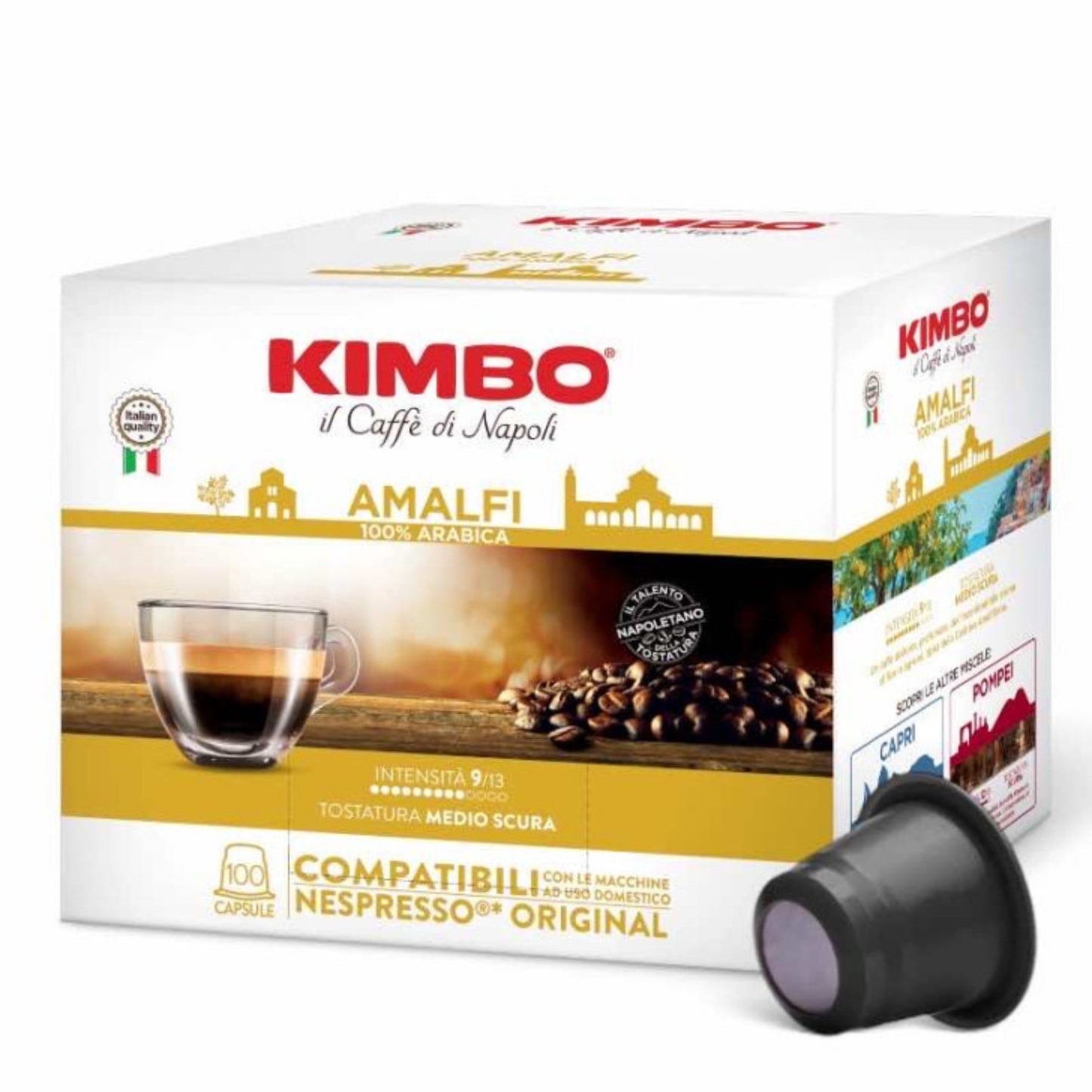 Kimbo Miscela Amalfi 100 Capsule compatibili Nespresso