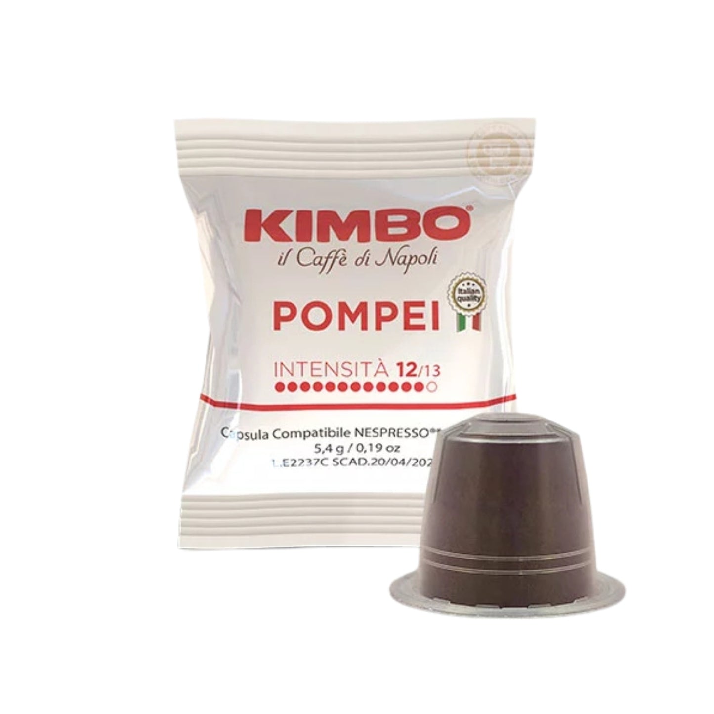 Kimbo Miscela Pompei 100 Capsule Compatibili Nespresso