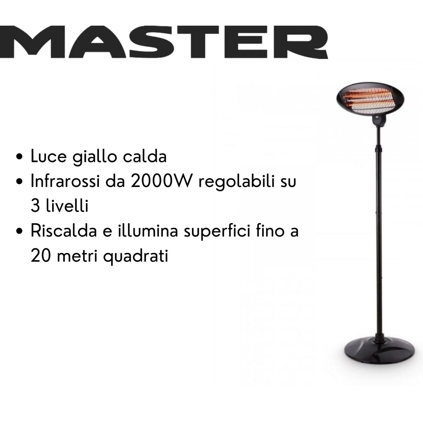 Master Stufa Fungo Elettrico 2000w Ph09el