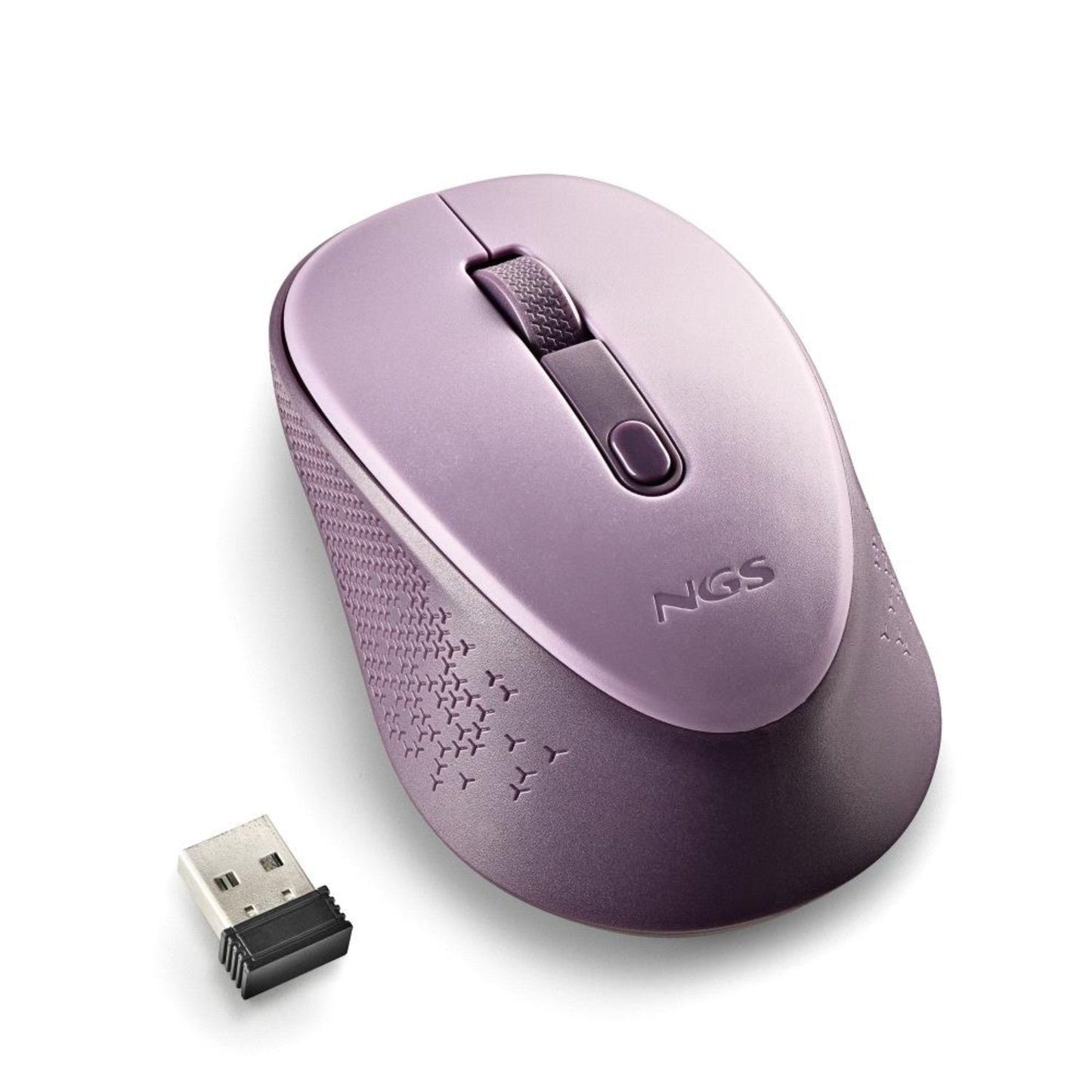 Ngs Mouse Wireless Con Pulsanti Silenziosi Dew Lilac