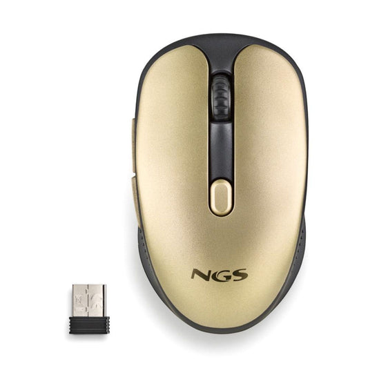 Ngs Mouse Wireless Ricaricabile Pulsanti Silenziosi Evo Rustgold