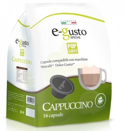 Pop Caffè Cappuccino Capsule Comp. Nescafè Dolce Gusto 96pz