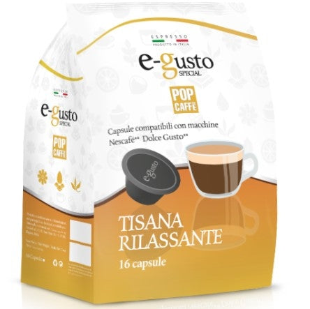 Pop Caffè Tisana Relax Capsule Comp. Nescafè Dolce Gusto 96pz