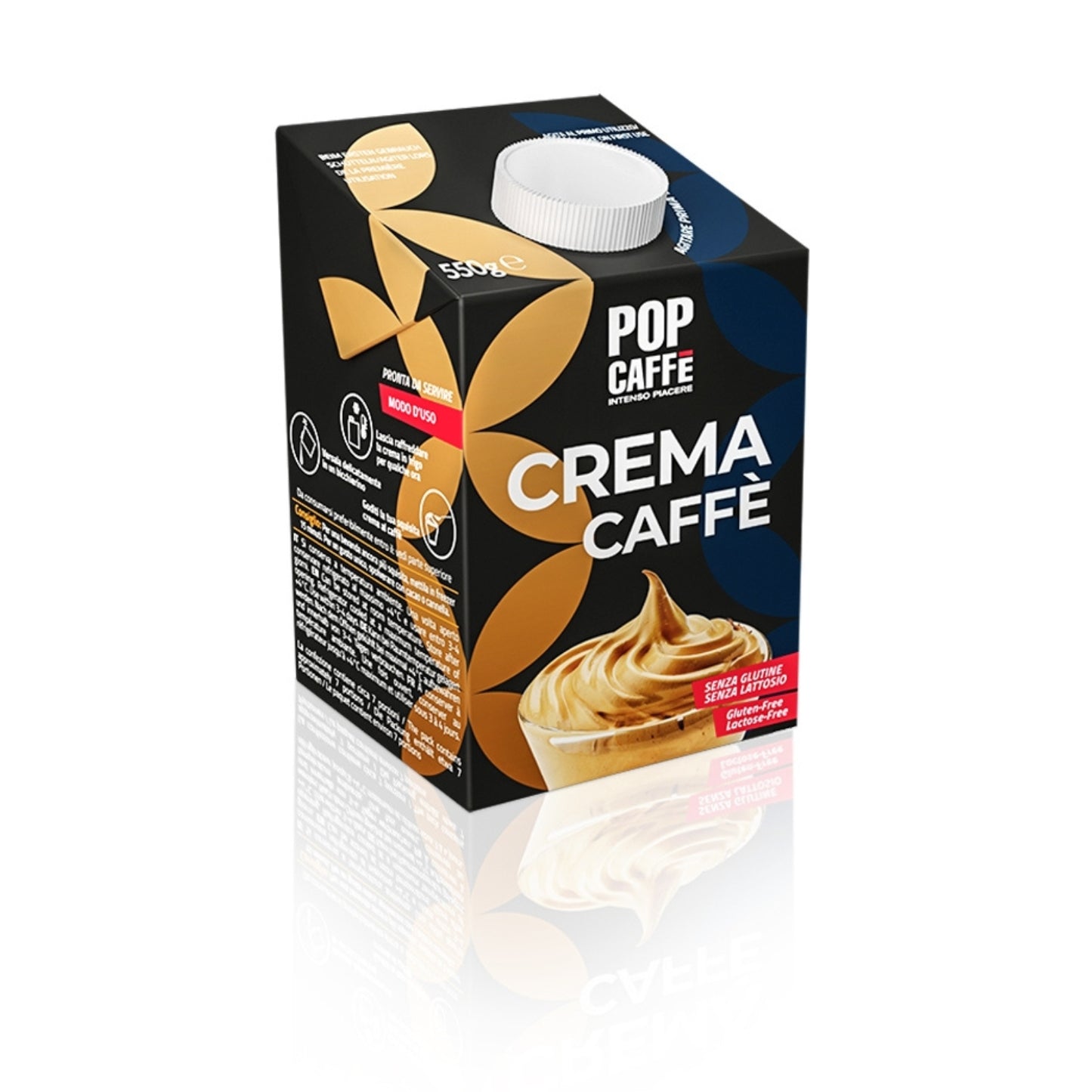 Pop Crema Caffè 550 Gr Senza Glutine E Lattosio, Latte E Panna