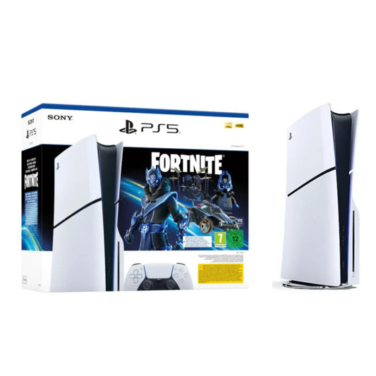 Sony Playstation 5 Ps5 Slim Disc 1tb White Fortnite Voucher Edition