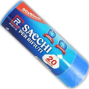 Rmove 1rotolo Da 20 Sacchi Rifiuti 50x60cm BLU