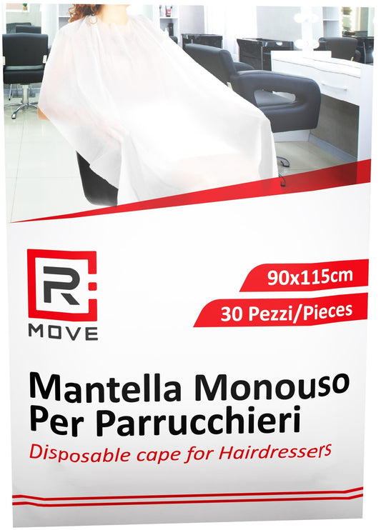 Rmove Mantella Monouso Per Parrucchieri 90x115cm 1cnf/30pz