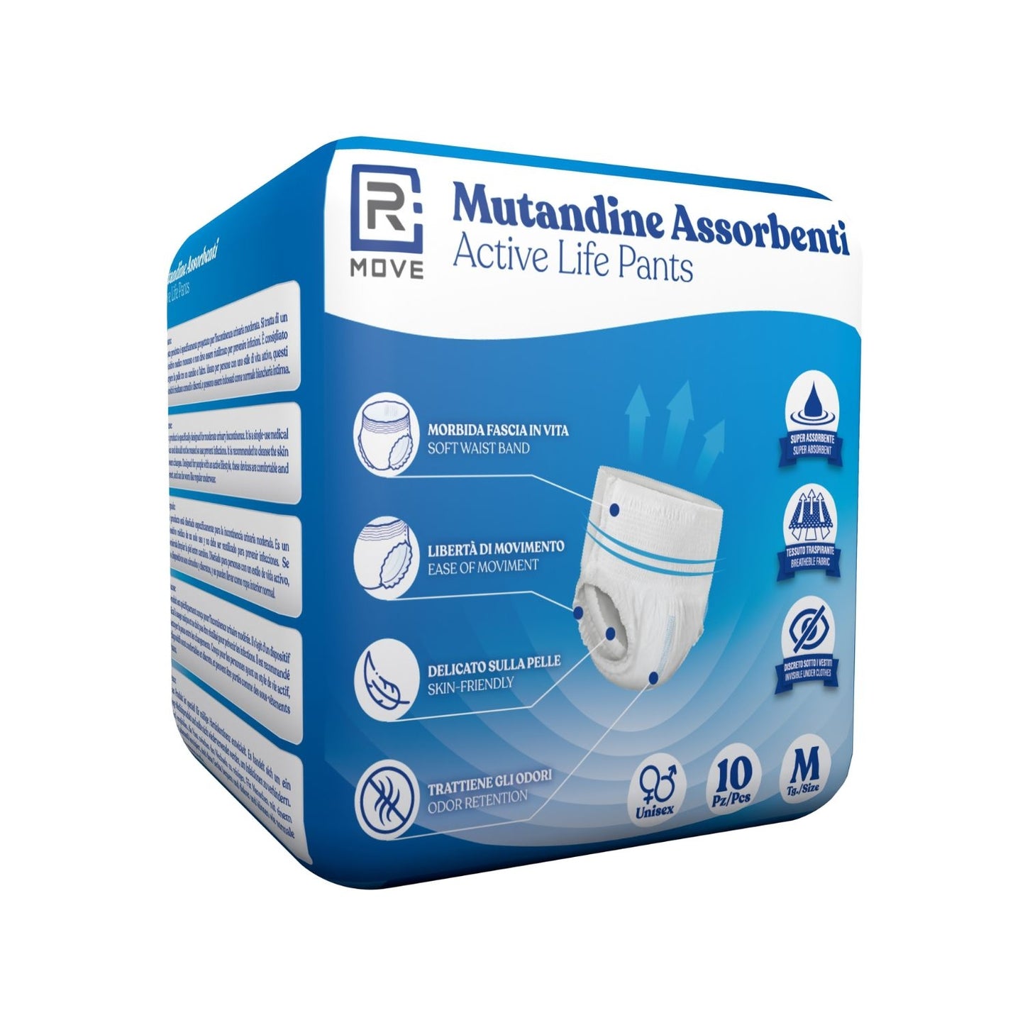 Rmove Mutandine Assorbenti Activelife Adulto Tg. M 1cnf/10pz