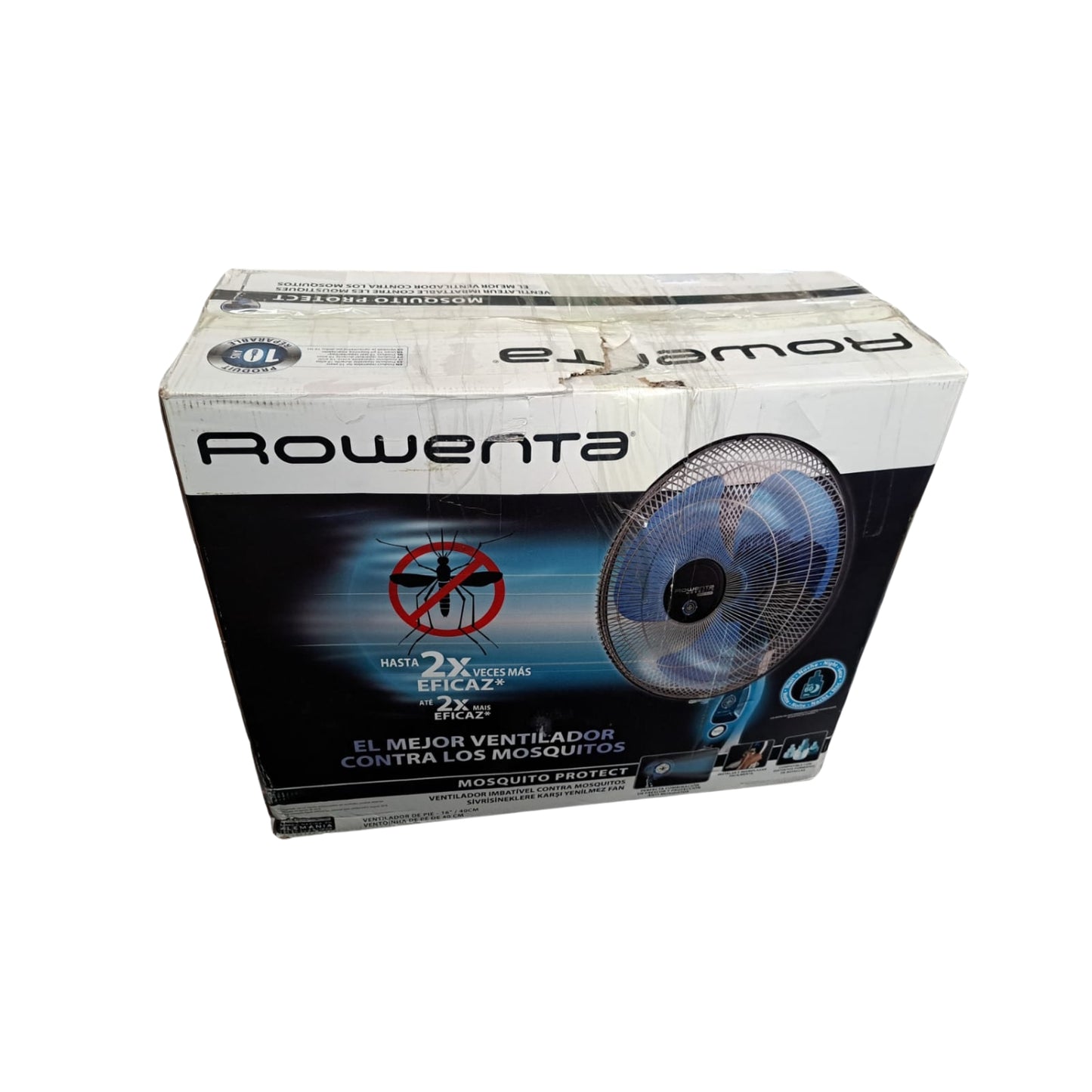 Rowenta Ventilatore Piantana Liquid Antizanzare Vu4210