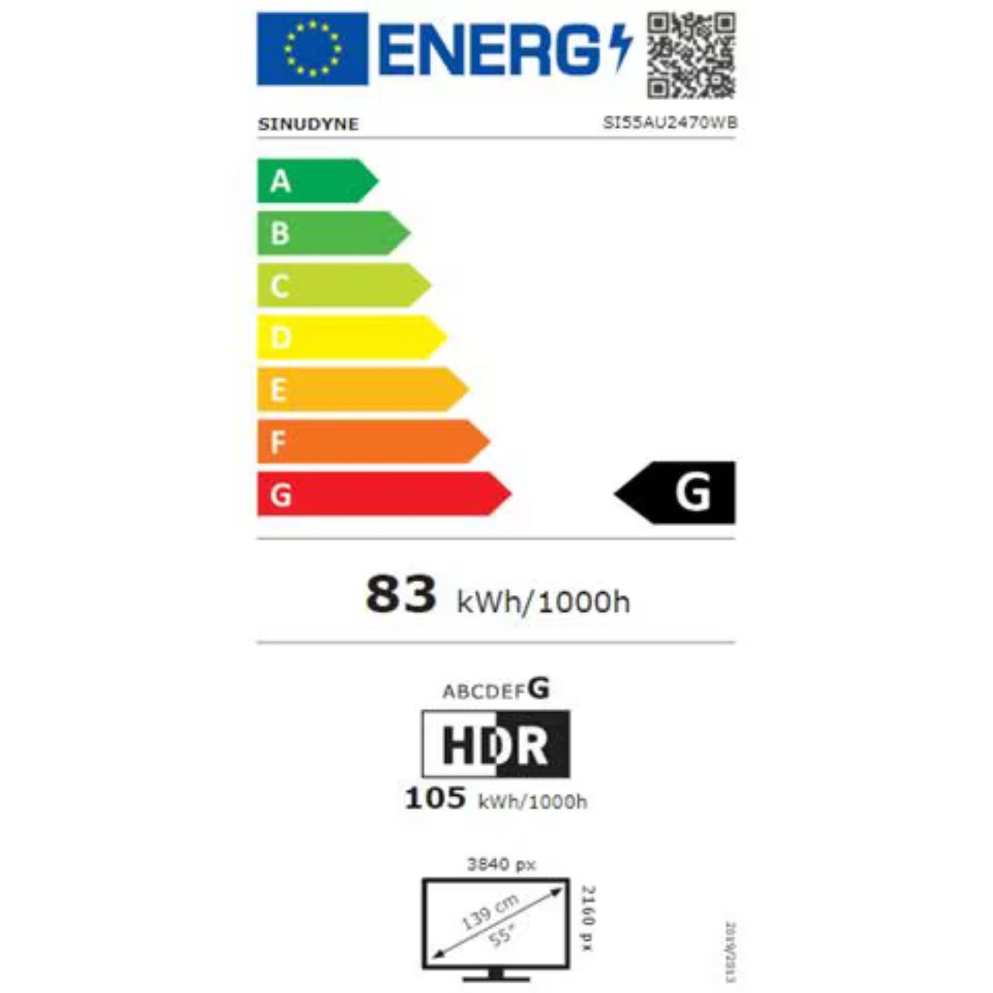 Sinudyne 55 led si55au2470wb 4k uhd smarttv