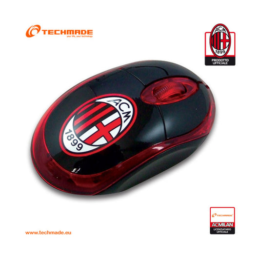 Techmade Mouse Fan Light Usb Ufficiale AC Milan