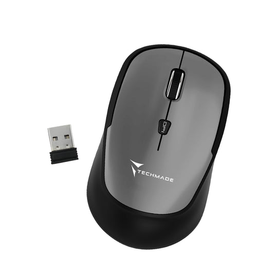 Techmade Mouse Wireless tm-xj35 Grey