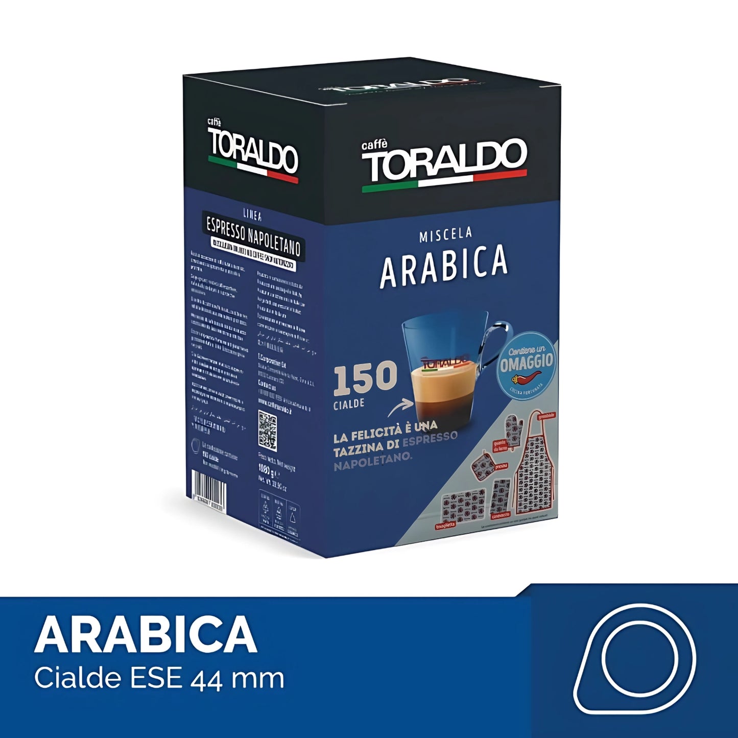 Toraldo Caffè Miscela Arabica Espresso Napoletano 150 Cialde