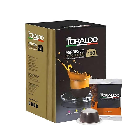 Toraldo Caffè Miscela Cremosa 100 Capsule Compatibile Bialetti