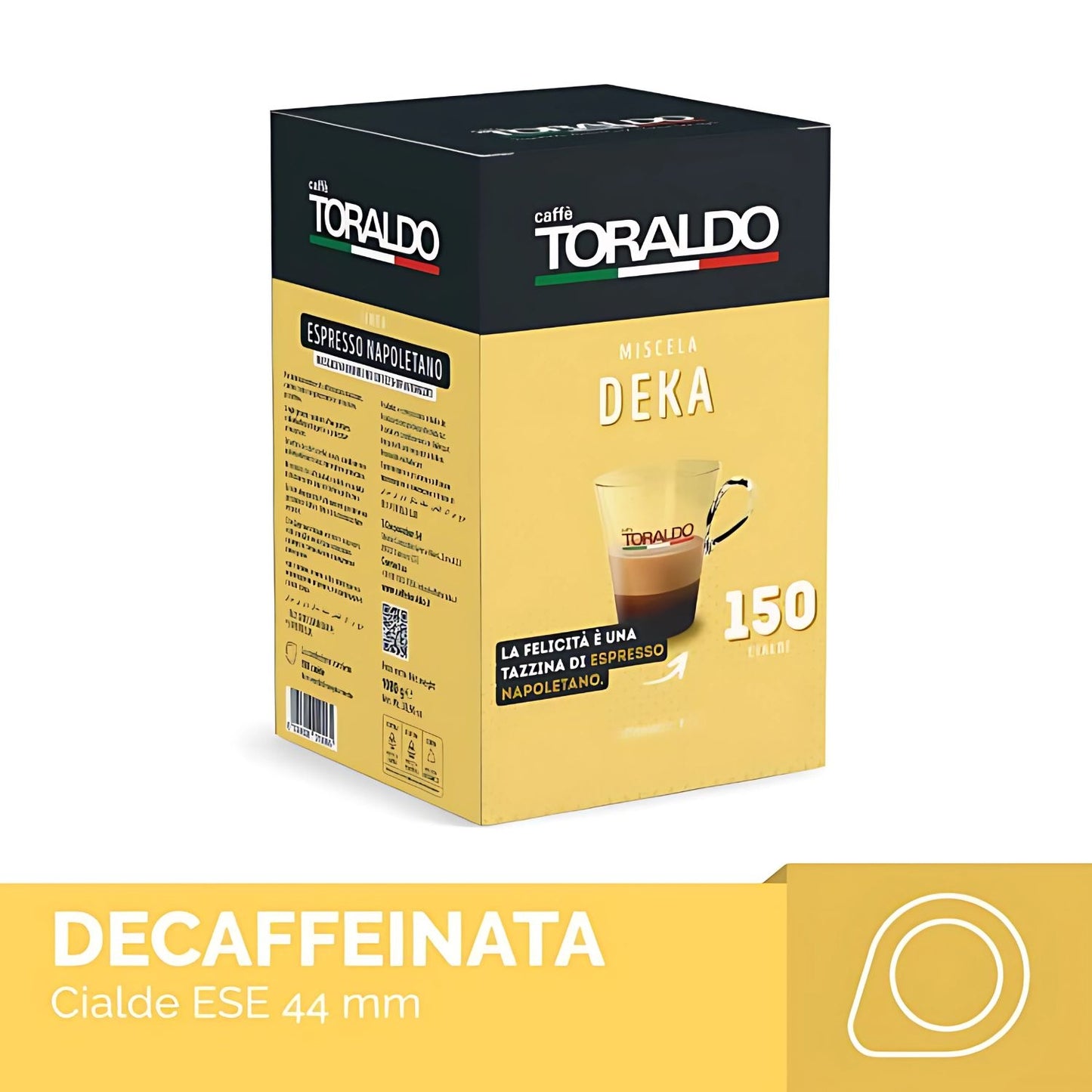 Toraldo Caffè Miscela Dek Espresso Napoletano 150 cialde