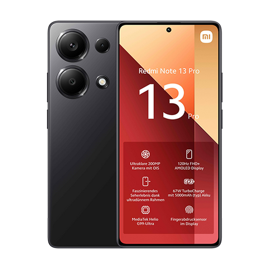 Xiaomi Redmi Note 13 Pro 4G Dual Sim 12GB RAM 512GB - Nero - Garanzia Inclusa