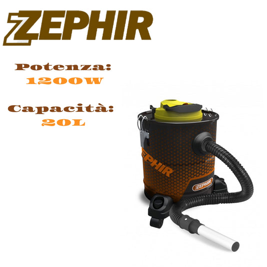 Zephir Bidone Aspiracenere 1200w Zhv20