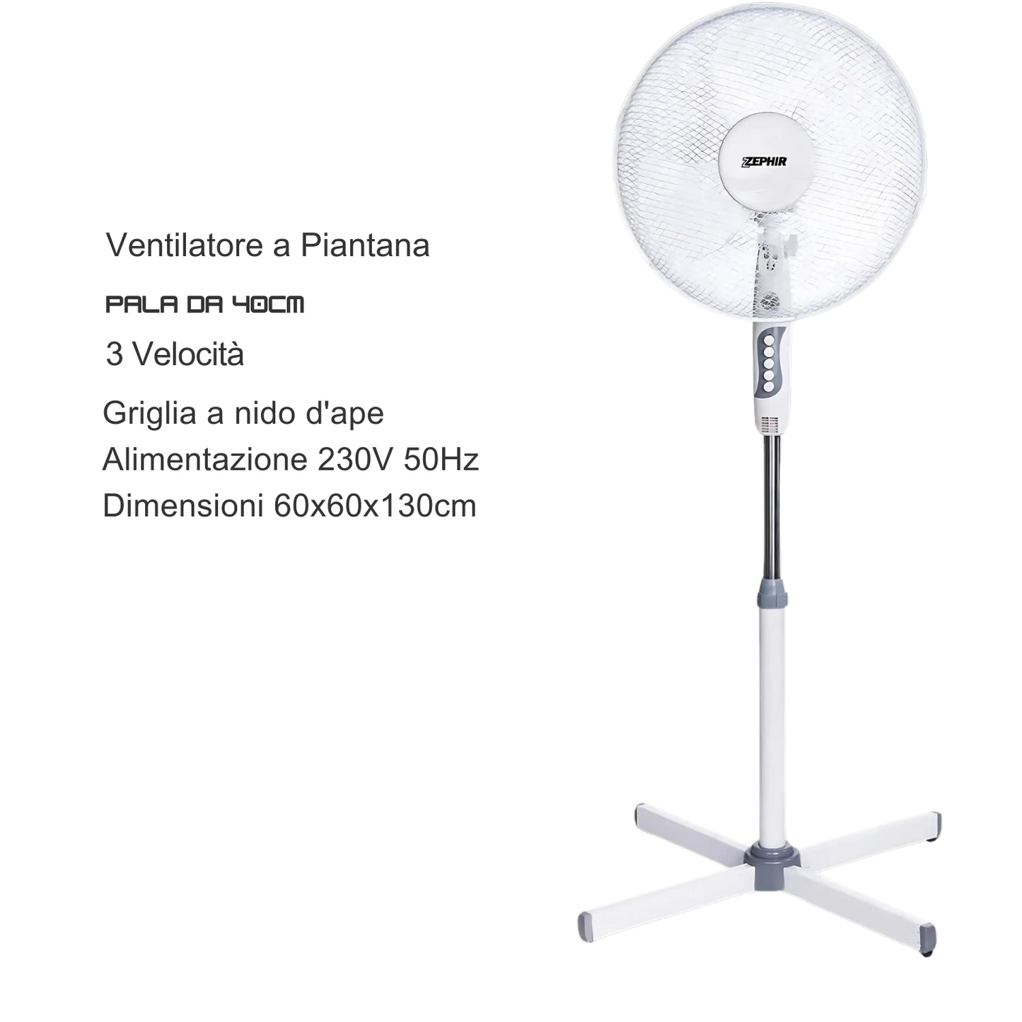 Zephir Ventilatore A Piantana Pba41p