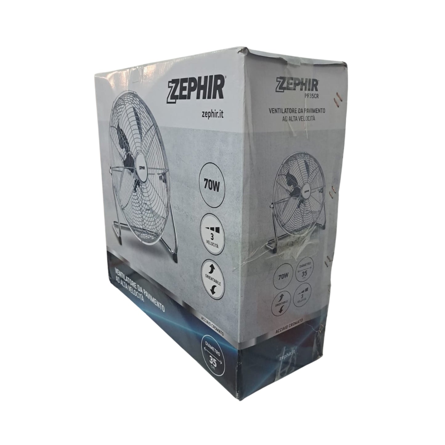 Zephir Ventilatore Da Terra Industriale 35cm Pf35cr